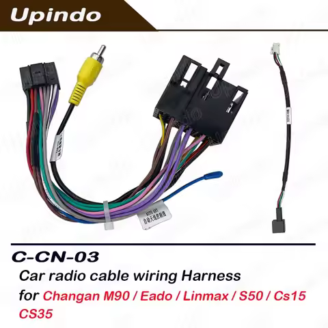 Car Android Radio Cable Adapter for Changan M90 Eado Linmax S50 CS15 CS35 Wiring Harness Media Playe