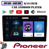 [6GB RAM + 64GB ROM] PIONEER Android Player 9"10'' INCH Quad Core Car Multimedia MP5 Player WIFI
