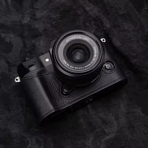 For Fujifilm X-T50 Case Genuine Leather Camera Bag With Metal Base X-T50 Vintage Handmade Real Leath