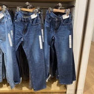 Japan NEW UNIQLO Japanese Single 25 Spring Mens And Womens Loose Straight Jeans Wide Sense Pants Cas