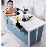 【Local Seller】 Adult Foldable Bathtub Portable Bathtub Folding Bath Tub Soaking Tub HDB Children Bath tub