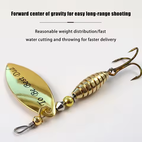 5/10Pcs/Box Metal Spoon Lure Hard Fishing Lure Spinner Lure Sequins With Treble Hook With Fishing Ta