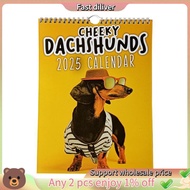 Cheeky Dachshunds - 2025 Wall Calendar New Year Wall Calendar Paper Wall Decor Time Planning Wall Ca
