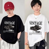 Lsingers Kids Tops T-shirts for Boys & Girls Kids Short Sleeve T-shirts Classic Car Motif Vintage Ke