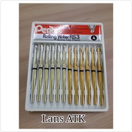 Pentel RS-3 Japan Silver Ballpoint Pen Gold/ Original Pen/
