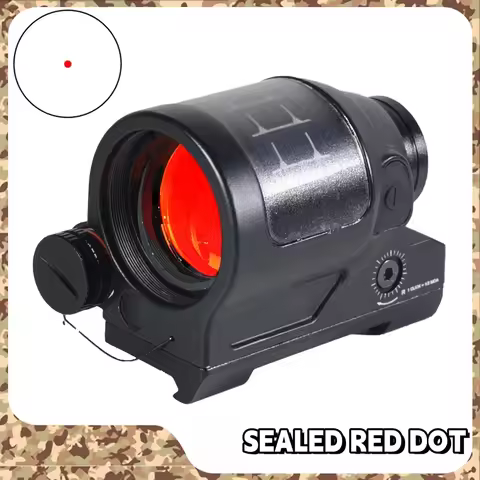 Tactical HS 507C Red Dot 1x38mm Reflex Sight Solar Power Optics Sight Collimator Scope with QD Mount