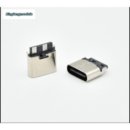 10 Pcs Type-c Female Socket In-Line USB 2P Type Solder Wire Fast Charging Connector H6.5mm TYPE-C 3.