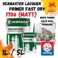 Seamaster Paint 1706 Lacquer Primer (WHITE Matt) 5L (Song Fatt) Fast Dry 5170/4401 Fungus Wall Dindi