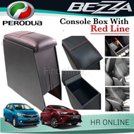 Perodua Bezza Armrest PU Leather Redline Arm Rest Hand Rest