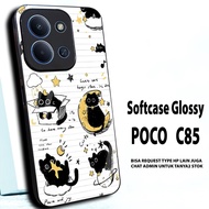 Case hp poco/S19 glossy soft case poco C85/Casing poco C85/ can request other types