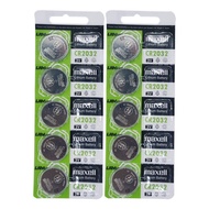 Japan Imported CR2032 Button Battery 10 Pcs Wholesale 3V Lithium Electronics Lithium Cell+Battery 3V