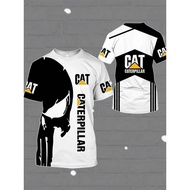 Caterpillar Fullprin T-shirt made of Drifit material for adults Baju T Shirt Lelaki