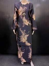 Baju Kurung Pahang Batik Seta Pura Silk *KSP22064 BBS