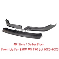 M5 F90 Lci Carbon Fiber Front Bumper Lip For BMW 5 Series F90 M5 MP Style Front Bumper Lip Splitter 