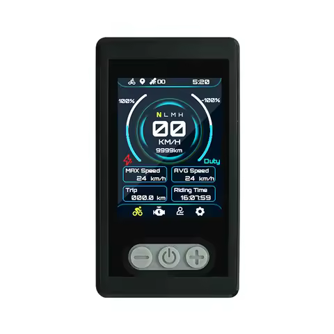 Ebike Display Flipsky Ebike TFT Color Disply V2.0 Advanced Display with GPS Function IP65 Waterproof