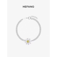 Most HEFANG HEFANG Jewelry HEFANG Small Flower Bracelet 925 Sterling Silver ins Small Simple Daisy B