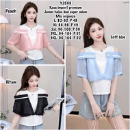 PREMIUM IMPORT BKK 2568 1A 2A Y2568 9A SABRINA COTTON IMP BANGKOK T-SHIRT JUMBO BIGSIZE TOKOMOI Y