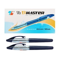 Combo of 5 B Thien Long GEL-B01 Gel Ink Pens - B Master Pen 0.6mm Ballpoint Tip - Smooth writing
