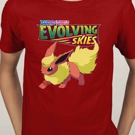 Evolution Skies Eevee Sylveon Flareon Vaporeon Umbreon Pokemon Trading Card Short Sleeve T-shirt shi