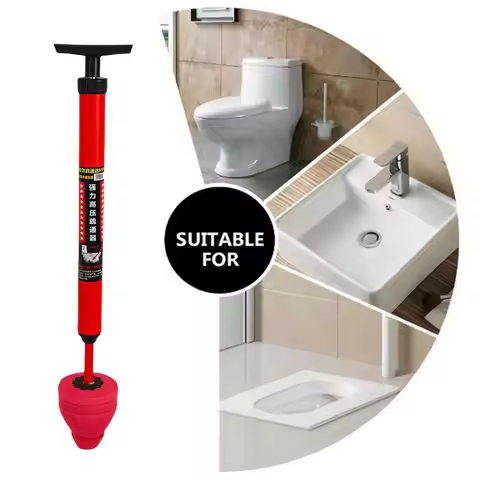 High Pressure Toilet Unblock One Shot Toilet Pipe Plunger Silicone Quickly Unblock Household Toilet 
