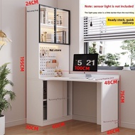 Solid Wood Perforated Board Corner Desk And Computer Table Integrated Combination For Home Bedroom, 