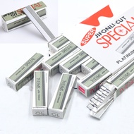 Eyebrow Razor Blades 10 Boxes (100 Blades) Trimmer Feather Popular