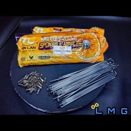 Lidi spokes & nipples TAN LAN C70/GBO/EX5 FRONT REAR 161 { CHROME }