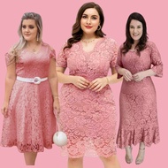 ♞,♘Yunik Fashion OLD ROSE DRESS COLLECTION XL wedding ninang dress formal dress plus size dress