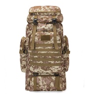 80L Oxford Cloth Outdoor Backpack Camouflage Hiking Tactical Backpack Hiking Bag Men's Camping Trave