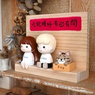 客製化人物公仔 美夢成真全家福 結婚禮物 手工小木雕