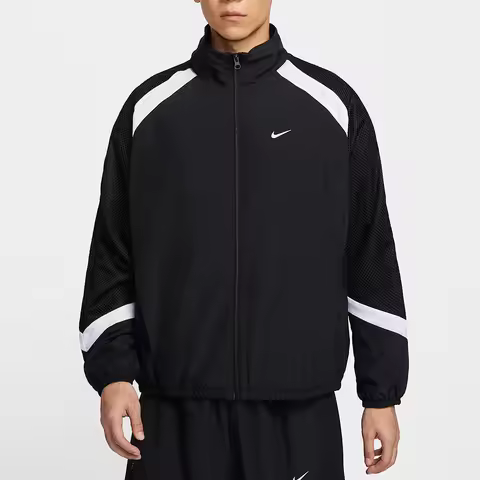 Nike Authentic Icon Men's Fashion Comfortable Woven Thin Fleece Lining Jacket HV3364-010