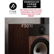 Fyne audio F301-i (Latest model) (pair) +FOC spk cable worth RM680