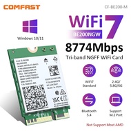 WiFi7 8774M Adapter 6GHz Intel BE200 Wireless Card Bluetooth 5.4 802.11BE M.2 NGFF Network Adapter f
