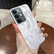 Compatible For Realme C85 Pro Phone Case Luxury Electroplated Shockproof Cover Feather Laser Glitter