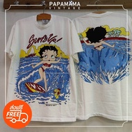 [ BETTY BOOP ] ป้าย USA Surfs up เสื้อการ์ตูน  วินเทจ men tshirt vintage shirt