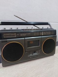 national Panasonic 早期 全合金制 卡式錄音收音機 卡帶皮帶老化 收音機正常