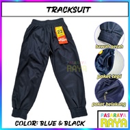 Tracksuit For Kids & Adult Bawah Getah seluar sukan kain TRICOT golden cashmere 金光绒布料 SELUAR TRACKSU