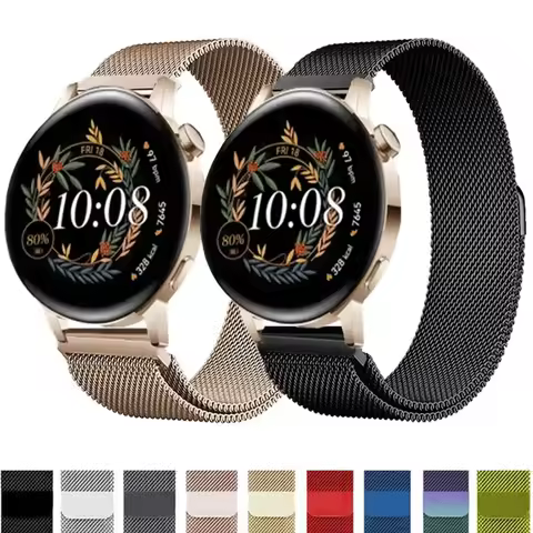 Milanese Loop Watch Band For Huawei Watch GT 3 GT 2 42mm 46mm/GT Runner/GT3 Pro 20mm 22mm Steel Stra