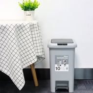 P&P ICLEAN Prensa Square Pedal Trash 10 Liter Model TG51788G Size 19.5x27x34.5 Cm. Grey Gray