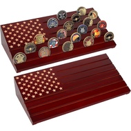 Wooden Coin Display Stand Commemorative Coin Multi-Layer Desktop Desktop Simple Medal Shelf Collecti