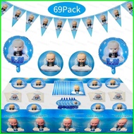 Boss Baby Party Set Little Boss Birthday Tableware Party Supplies Children Party Decoration