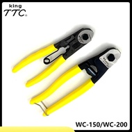 TSUNODA TTC WC-150/WC-200 Cable cutter with spring 1 pc 150/200mm Japan original heavy duty wire rop
