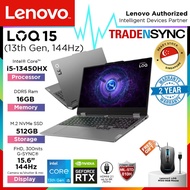 Lenovo LOQ 15 | Intel i5-13450HX (13th Gen) | 16GB D5 RAM | 512GB SSD | RTX 3050 6GB | 144Hz | 2YR