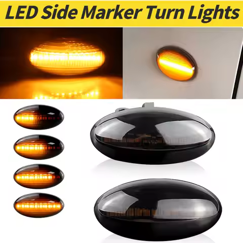 2x Led Side Marker Turn Signal Lamps For Citroen C1 C2 C3 C4 C5 C6 Xsara C-Crosser C-Elysee Berlingo