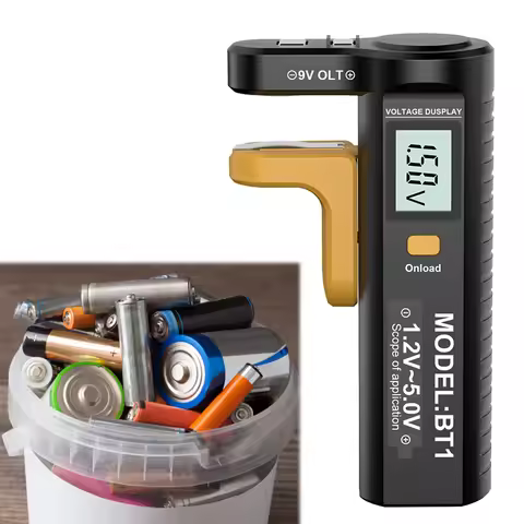 LCD Digital Battery Tester Volt Checker Battery Capacity Tester Checker for AA AAA C D N 9V 1.5V But