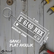 GANTUNGAN CUSTOM PLATE KEYCHAIN - GPA ACRYLIC PLATE KEYCHAIN