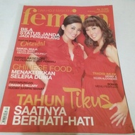 majalah femina tahun 2008 cover Ellen dan Wenny