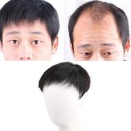 Wig rambut manusia Pria, 100% Wig rambut manusia asli, hitam, rambut