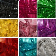 (open meter)44” sequin table cloth 6mm/ glitter Kain sequin