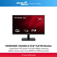 VIEWSONIC VA240A-H 23.8" Full HD IPS Monitor - 120Hz/1ms MPRT/HDMI/VGA